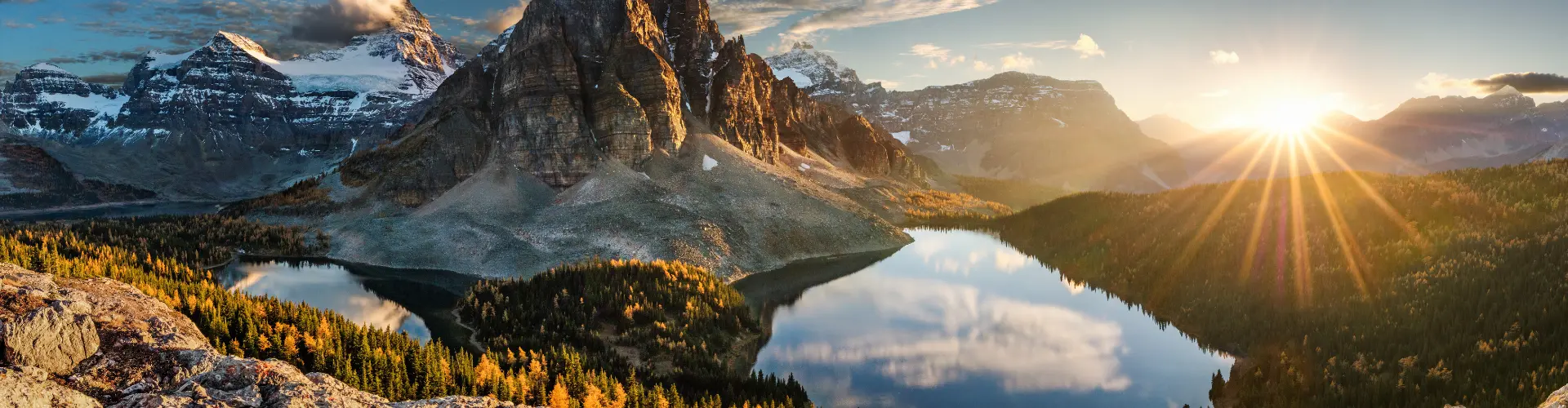 Tourland Travel scenic mountain and lake destination in the Canadian Rockies